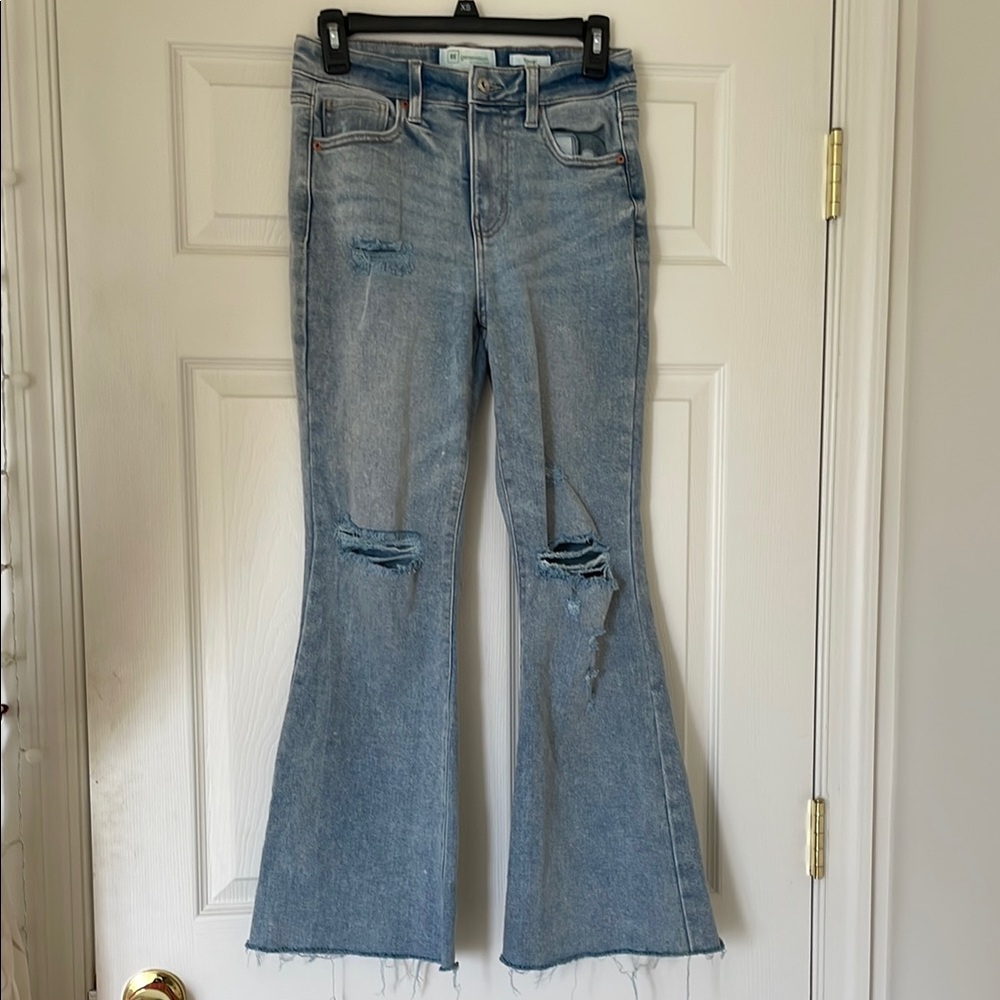 Celebrity Pink Blue Flare Wide Leg Jeans